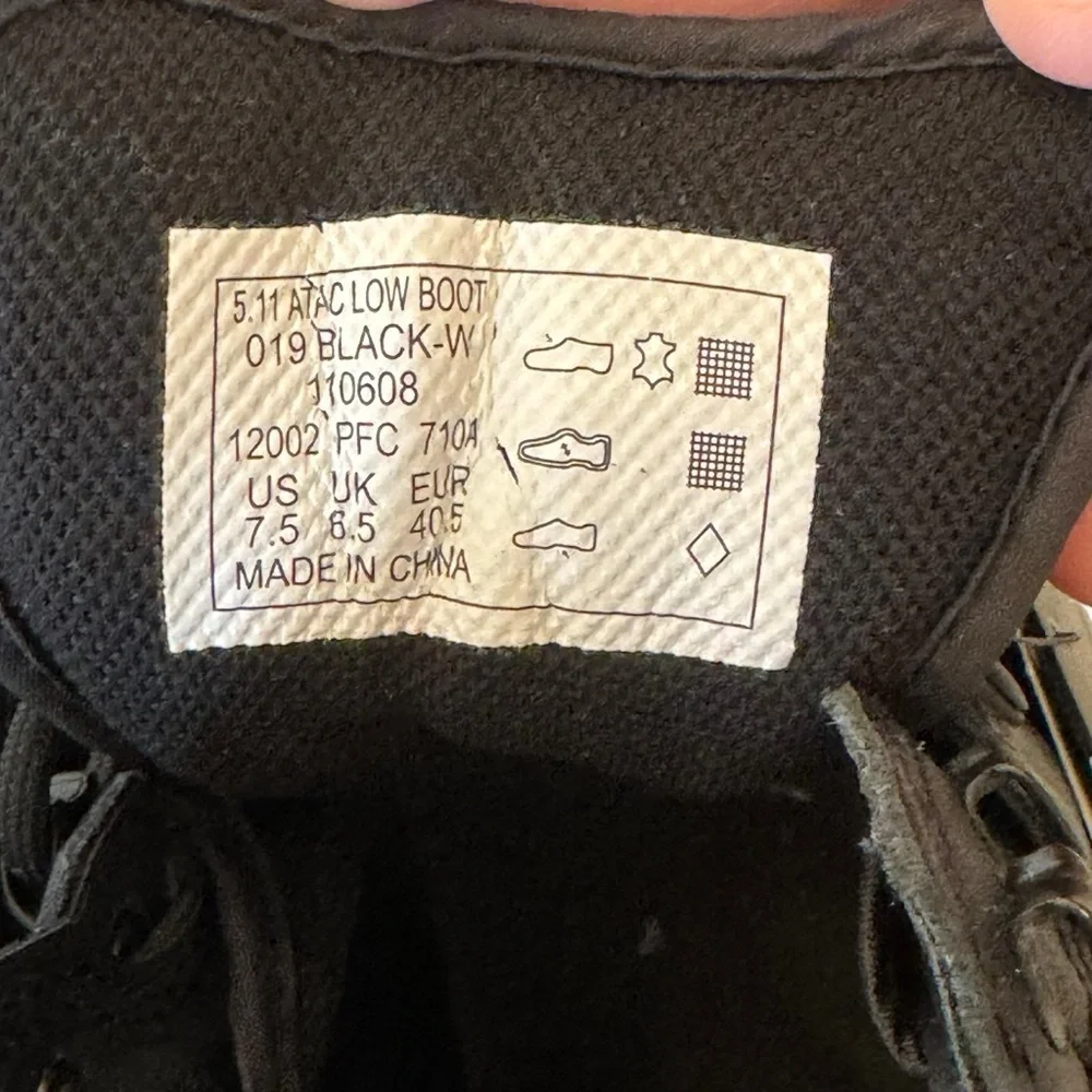 5.11 Tactical A.T.A.C. Low Series Dark Black Boots